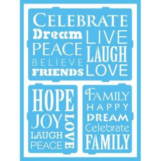 Americana Inspiration Self Adhesive Stencil AGS212 A