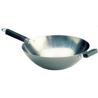 Columbian Home Products 22 0060 14 inch Carbon Steel Flat Bottom Wok