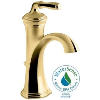 KOHLER Devonshire Single Hole Single Handle Water Saving Bathroom Faucet in Vibrant Polished Brass K 193 4 PB