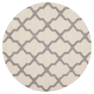 Safavieh Maison Textured Area Rug   Ivory/Silver (8X8 Round)