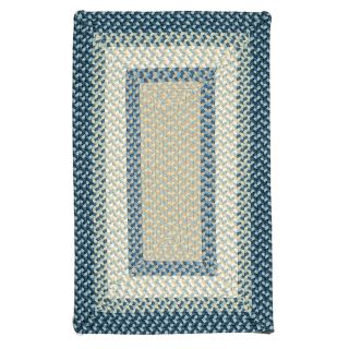 Colonial Mills Montego Blue Burst Rectangular Indoor/Outdoor Braided Area Rug (Common 7 x 9; Actual 84 in W x 108 in L)
