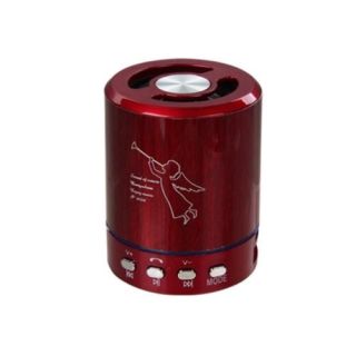 Insten Red Portable Mini Speaker for Laptop PC Cumpter Cell Phone Smartphone  MP4 Music Player