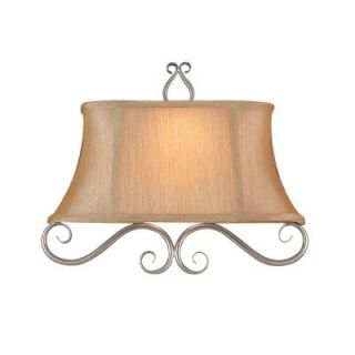 Millennium Lighting 2 Light Satin Nickel Wall Sconce with Silver Tone Shade 252 SN