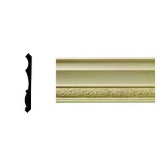 Ornamental Mouldings 1/2 in. x 5 1/4 in. x 96 in. Hardwood White Unfinished Whimsey Crown Moulding 1608 8FTWHW