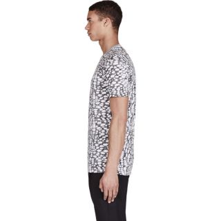 Lanvin Grey Sketch Dot Print T Shirt
