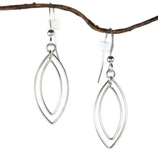 Jewelry by Dawn Silver Bead With Twist Marquis Drop Sterling Silver