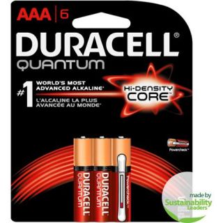 Duracell Quantum AAA Alkaline Household Batteries 6 Count Pack