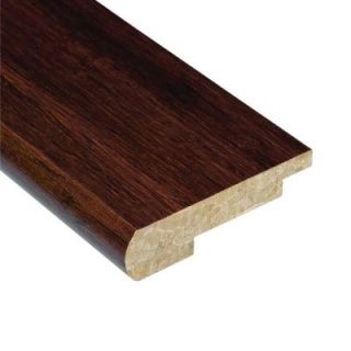 Strand Woven Sapelli 3/8 in. Thick x 3 1/2 in. Wide x 78 in. Length Bamboo Stair Nose Molding HL204SNH