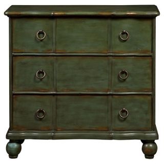 Hopkins Accent Chest W/ Three Drawers   Distressed Teal   Right 2 Home