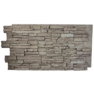 Superior Building Supplies Creamy Beige 24 in. x 48 in. x 1 1/4 in. Faux Grand Heritage Stack Stone Panel HD COL2448 CB