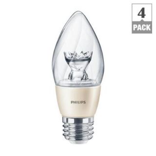 Philips 60W Equivalent Soft White (2700K) F15 Post Dimmable LED Light Bulb (4 Pack) 435081