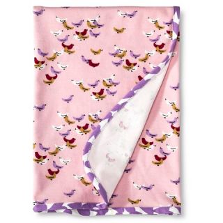Baby Nay Vintage Flocks Single Layer Blanket   Pink One Size