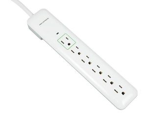 6 Outlet Slim Surge Protector Power Strip   540 Joules