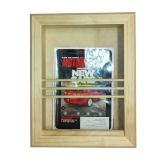 Double Bevel Frame Recessed Magazine Rack