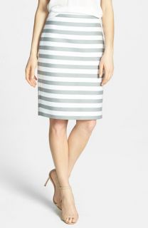 kate spade new york marit stripe cotton blend pencil skirt