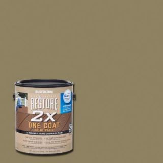 Rust Oleum Restore 1 gal. 2X River Rock Solid Deck Stain with NeverWet 291405