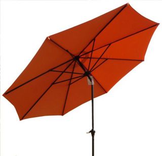 Orange Crank and Tilt 10 foot Outdoor Umbrella  ™ Shopping