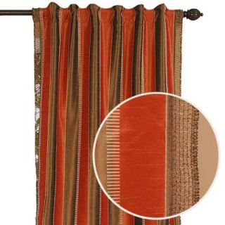 Home Decorators Collection Roshni Terracotta Back Tab Curtain 91184