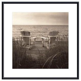 Printfinders 'Beach Chairs' by Christine Triebert Framed Photographic Print