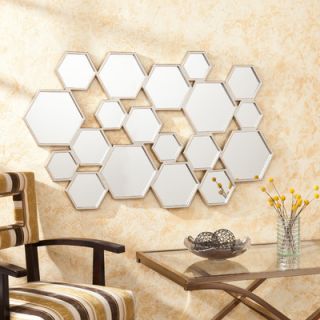 Wildon Home ® 29.25 H x 49.5 W Nalice Honeycomb Wall Mirror