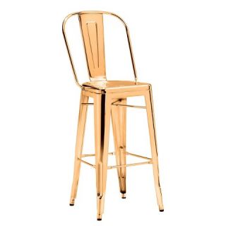 Elio 30 Barstool Steel/Gold   Zuo