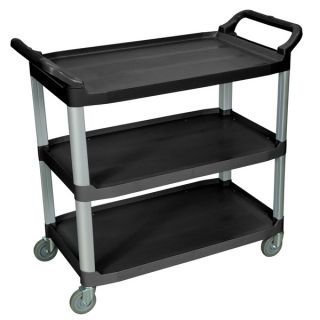 Black 3 shelf Serving Cart SC13 B