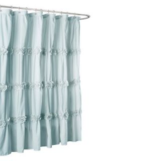 Lush Décor Darla Horiz Texture Shower Curtain