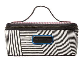 Marc By Marc Jacobs Sophisticato Optical Stripe Multi Small Travel Cosmetic Black