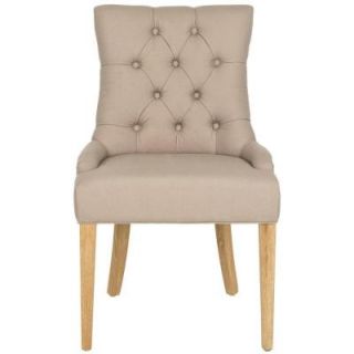 Safavieh Abby Birchwood Linen Side Chair in Taupe (Set of 2) MCR4701J SET2