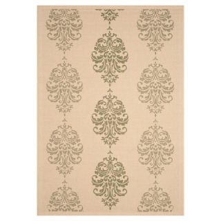 Safavieh Orly Outdoor Rug   Natural / Olive (8 X 11)