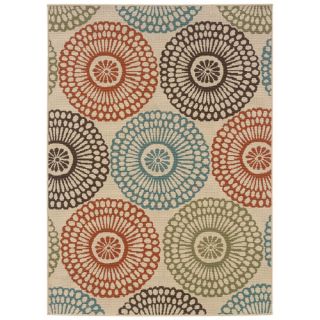 Bungalow Rose Douane Hand Woven Beige & Blue Area Rug