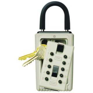 Kidde Portable 3 Key Box with Pushbutton Combination Lock, Clay 001404