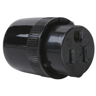 Legrand 15 Amp 125 Volt Black 3 Wire Grounding Connector