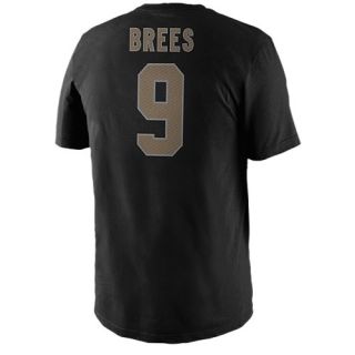 Nike NFL Player T Shirt   Mens   Football   Clothing   New Orleans Saints   Drew Brees   Black