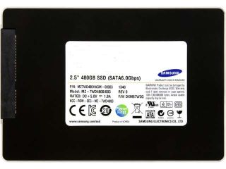 SAMSUNG SM843T Data Center Series MZ7WD480HAGM 00003 2.5" 480GB SATA 6.0Gb/s MLC Enterprise Solid State Drive   Enterprise SSDs