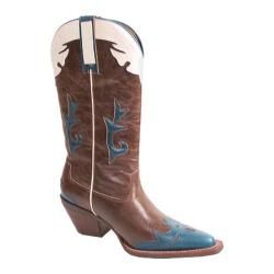 Womens AdTec 8609 14in Western Pull On Light Brown Faux Leather