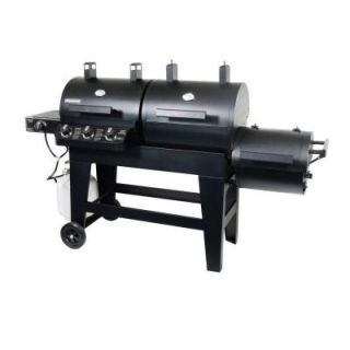 Brinkmann Dual Function Propane Gas and Charcoal Grill/Smoker with Free Offset Firebox DISCONTINUED 810 3821 V