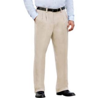 George   Big Men's Premium Pleat Front Khaki Pants