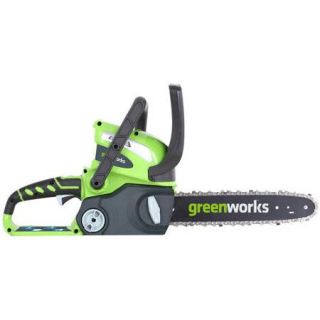 GreenWorks 20292 40V 12" Cordless Chainsaw, Battery and Charger Sold Separately