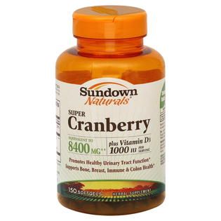 Sundown Cranberry, Super, Plus Vitamin D, Softgels, 150 softgels