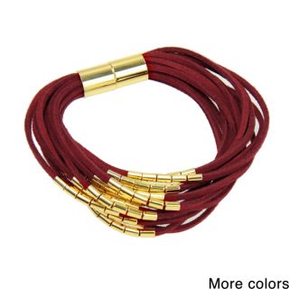 Saachi Suede Multi Strand Magnetic Bracelet (China)   17521468