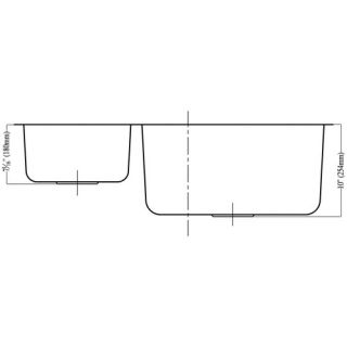 35 x 20 Under Mount Double Bowl Kitchen Sink by Dawn USA