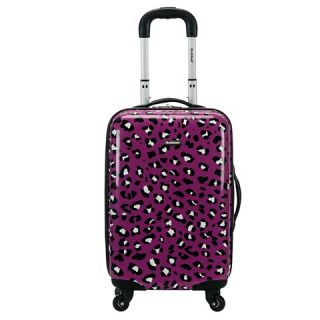 Rockland Sonic Carry On Luggage Set   Purple Leopard (20)