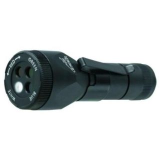 Gerber 22 80016 Recon White, Red, Blue, and Green LED Flashlight, Black Multi Colored
