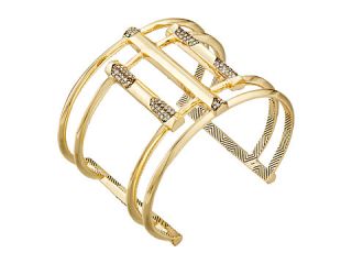 House of Harlow 1960 Defined Deco Cuff Bracelet Gold