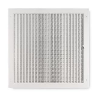 Accord Ventilation 411 Series Painted Steel Sidewall/Ceiling Register (Rough Opening 16 in x 16 in; Actual 17.84 in x 17.88 in)