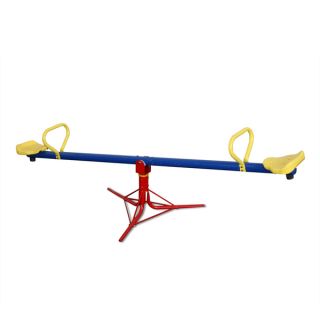 Swing N Slide See saw Metal Spinner in Red, Yellow, and Blue