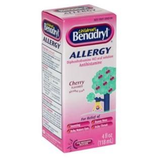 Benadryl Childrens Allergy, Oral Solution, Cherry, 4 fl oz (118 ml