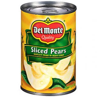 Del Monte Sliced Bartlett in Heavy Syrup Pears 15.25 OZ PULL TOP CAN