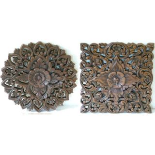 Teak Wood Medium Lotus Carving (Thailand)   Shopping   Top